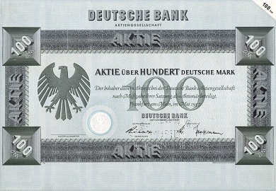 Share_ Deutsche Bank Aktie 1957